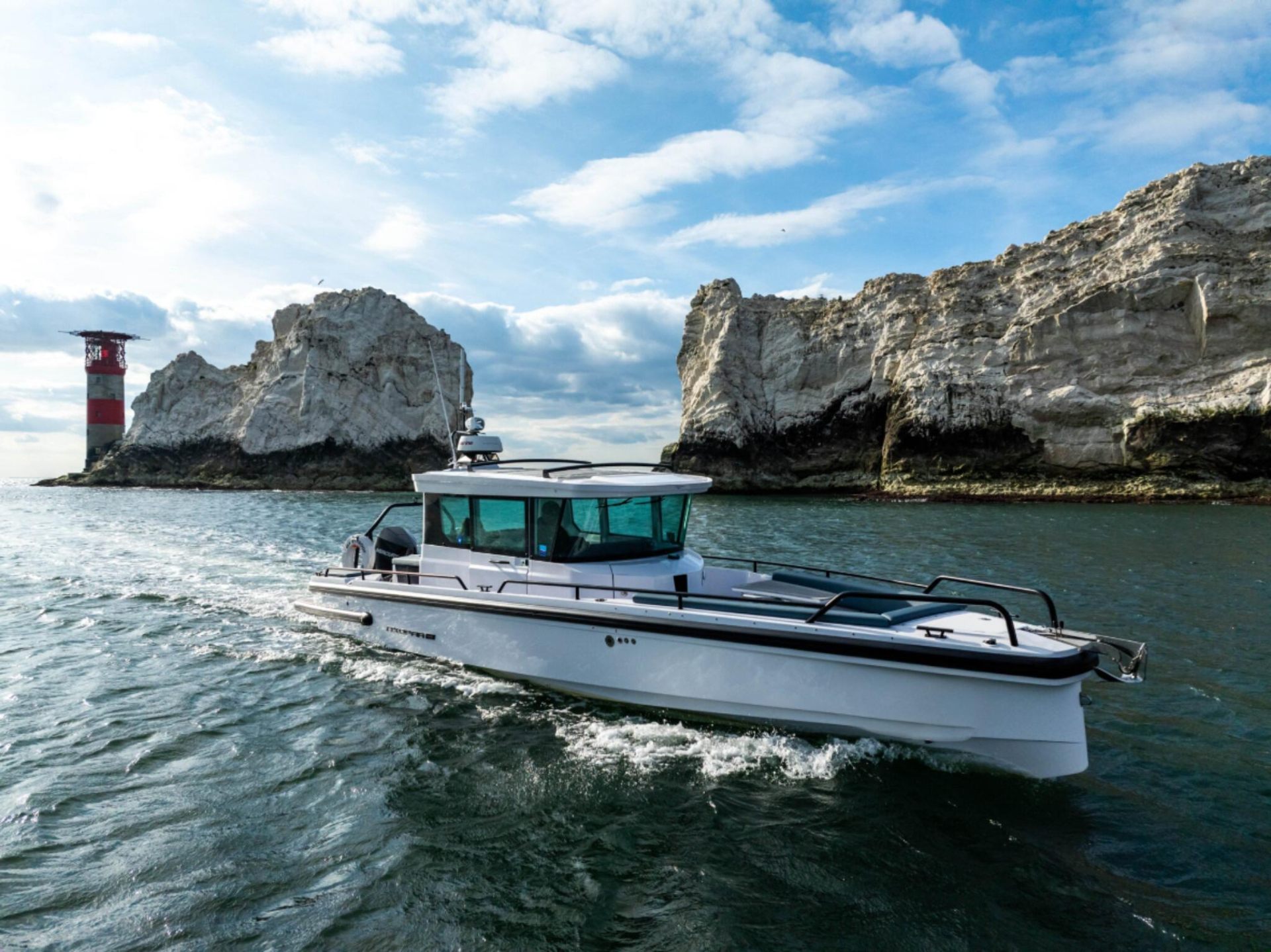 Axopar sports boat charter from Hamble